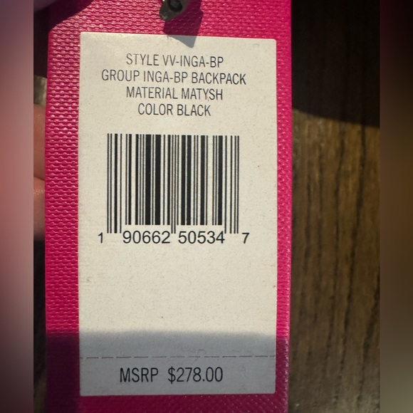 Vince Camuto Charcoal Leather Backpack - Picture 5 of 7